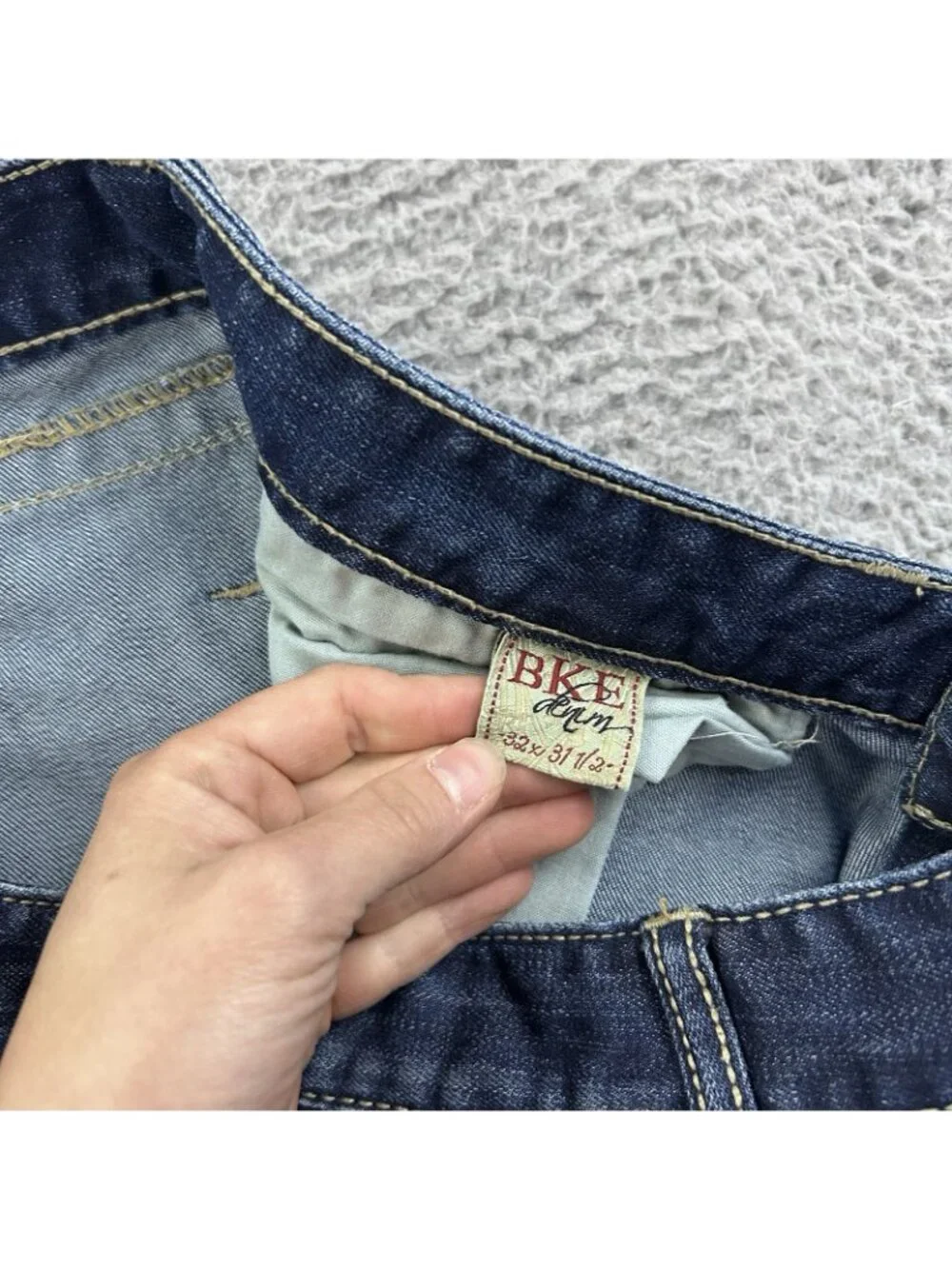 BKE Buckle Kate Y2K Bootcut Blue Jeans Size 32x31.5 Cowgirl Stretch